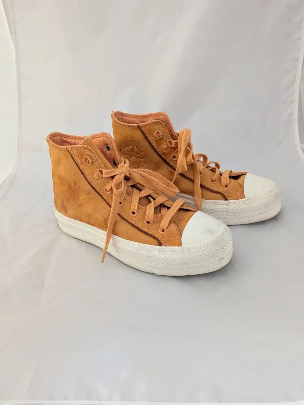 Converse Chuck Taylor All Star Lift Platform Suede Shoes Womens 7.5